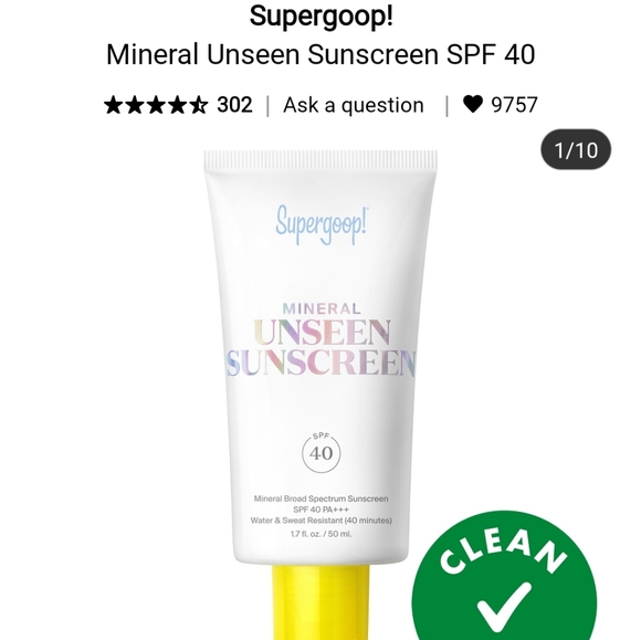 Sephora Other - NIB SUPERGOOP MINERAL UNSEEN SUNSCREEN